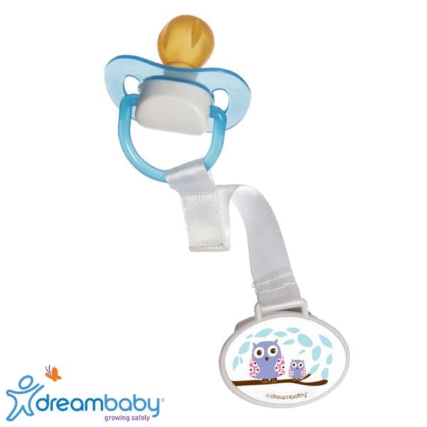 Pacifier holder owl and whale 2 pack