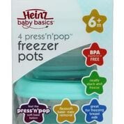 Heinz Baby Basics Freezer Pots 4 Pack
