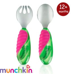 MIGHTY GRIP TODDLER FORK AND SPOON