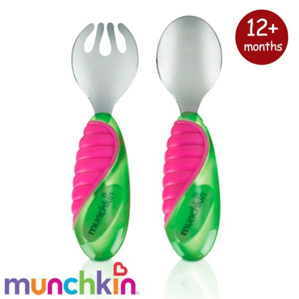 MIGHTY GRIP TODDLER FORK AND SPOON