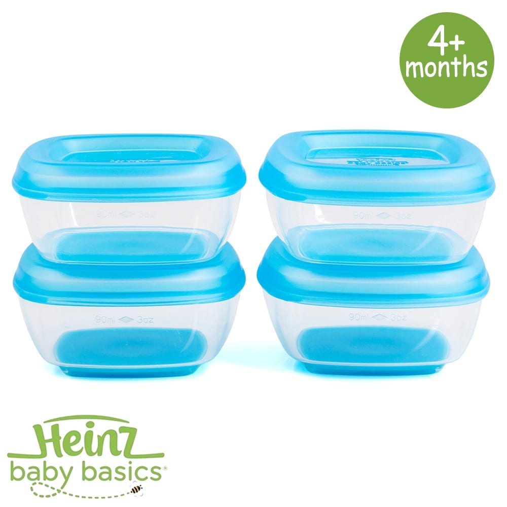 Heinz Baby Basics Freezer Pots 4 Pack