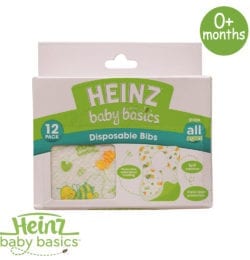 Heinz Baby Basics Disposable Bibs 12 Pack