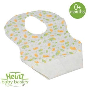Heinz Baby Basics Disposable Bibs 12 Pack