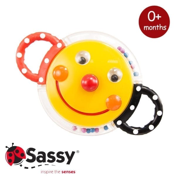 Smiley Face Mirror Rattle