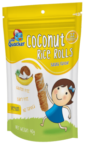 Little Quacker Coconut Rice Rolls (Banana Flavour)